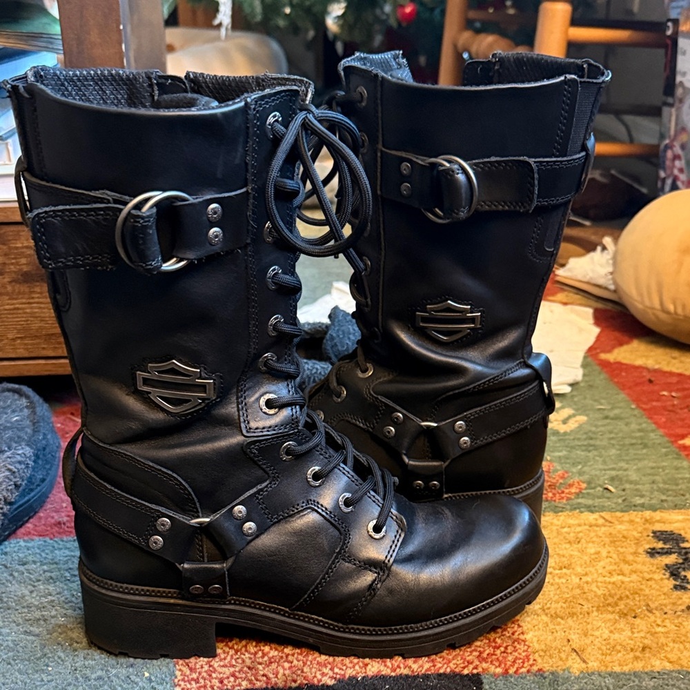 Harley-Davidson Women's Black Moto Boots